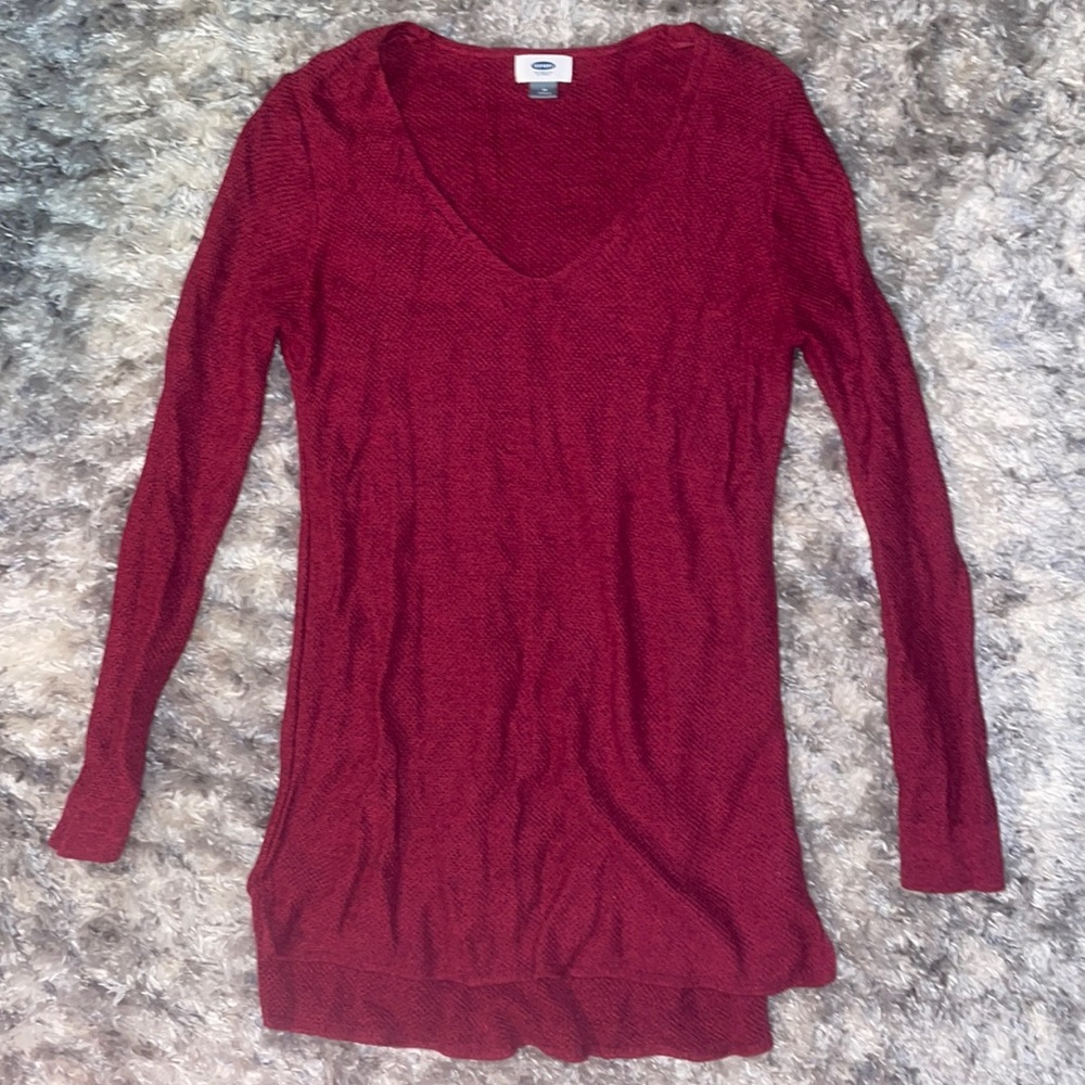 Medium red Old Navy v-neck sweater